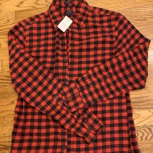 Men’s J. Crew flannel button up shirt. NWT